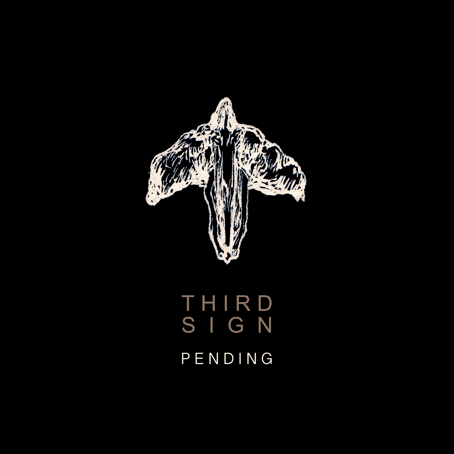 Cover image for the single 'Pending' by Third Sign, comprised of the Band Logo and the song title